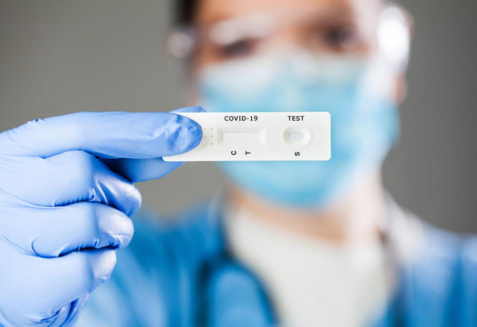 Schnelltest im Testzentrum