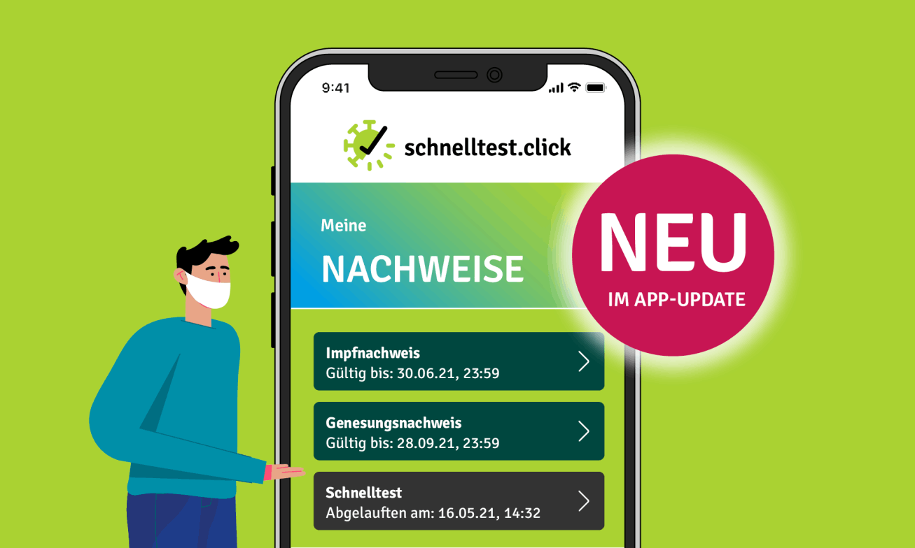 schnelltest.click App für Bürger