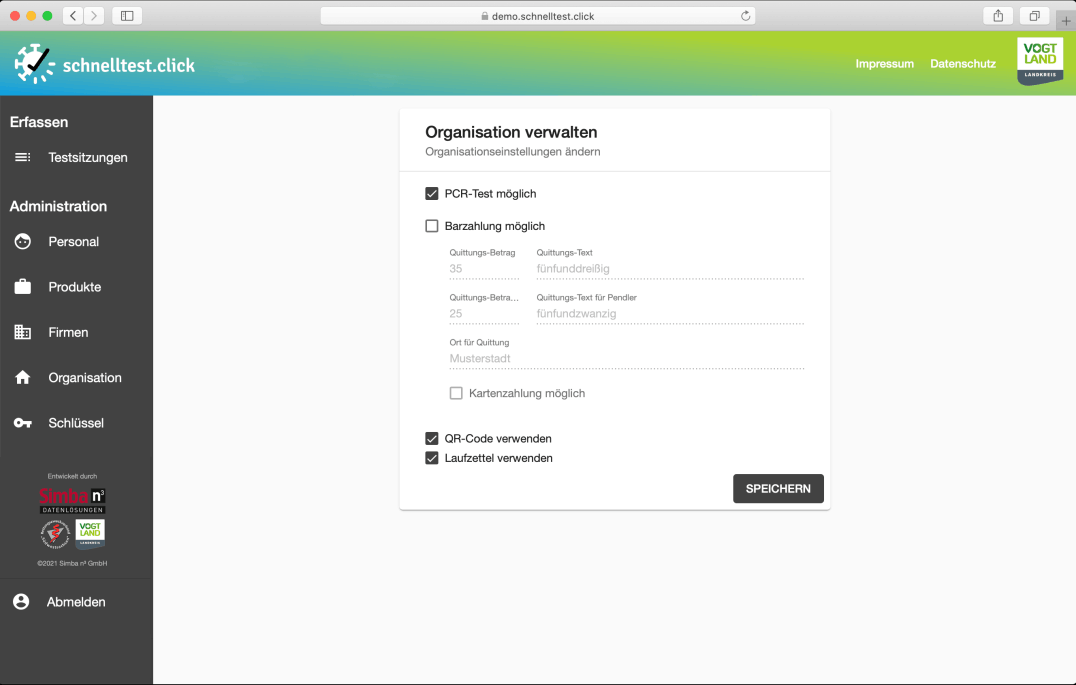 Anwendung schnelltest.click Bild 04